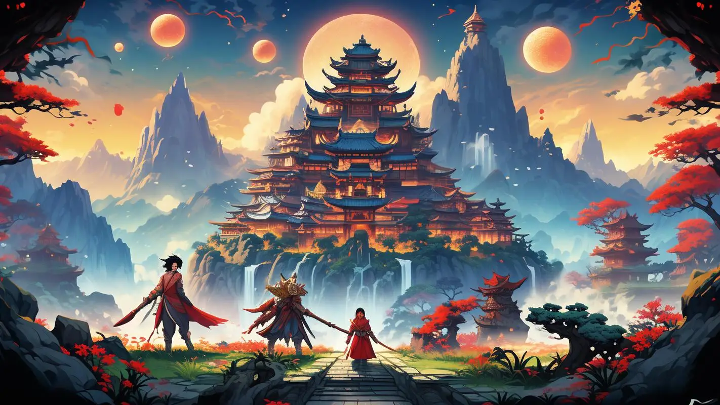 东方奇幻宫殿场景